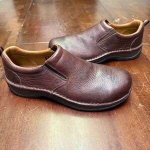 Red Wing 6702 Slip On Work Shoes Men 11 D Brown Leather Safety Toe SD